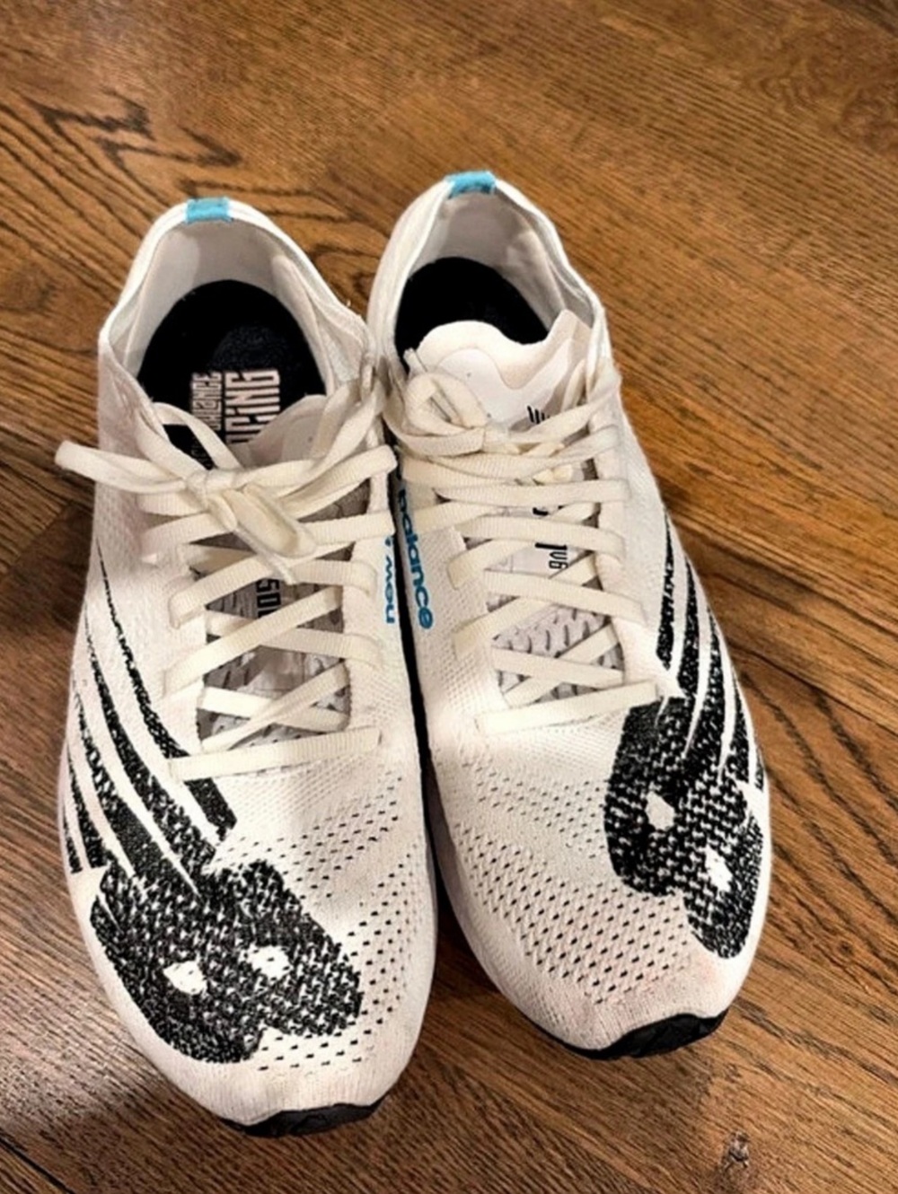 Men’s Lightweight New Balance Racing Shoes White & Blue - Men’s US 8.5